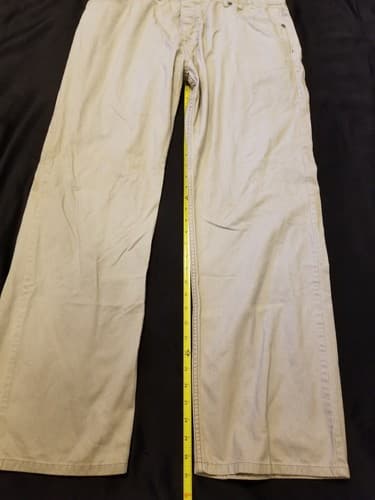 Vintage Kikwear 91 Y2K Skate/Rave Khaki Pants Mens 38x31 Beige White Skateboard - Thumbnail 14