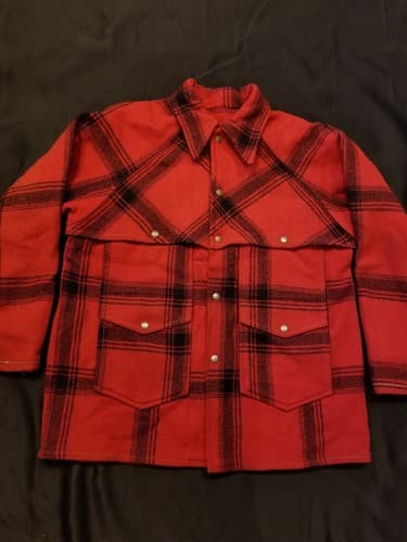 VTG 50s Mackinaw Cruiser Hercules Sears Wool Plaid Jacket M/L ShirtJac filson - Image 1