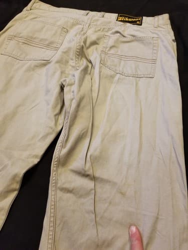 Vintage Kikwear 91 Y2K Skate/Rave Khaki Pants Mens 38x31 Beige White Skateboard - Thumbnail 12