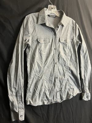 Arc'teryx Ballard Long Sleeve Shirt Women’s M Collared Button Up Denim Sample - Thumbnail 6