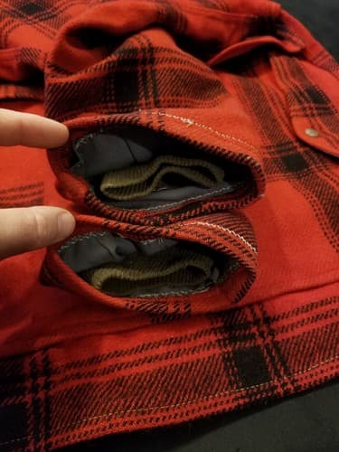 VTG 50s Mackinaw Cruiser Hercules Sears Wool Plaid Jacket M/L ShirtJac filson - Thumbnail 9