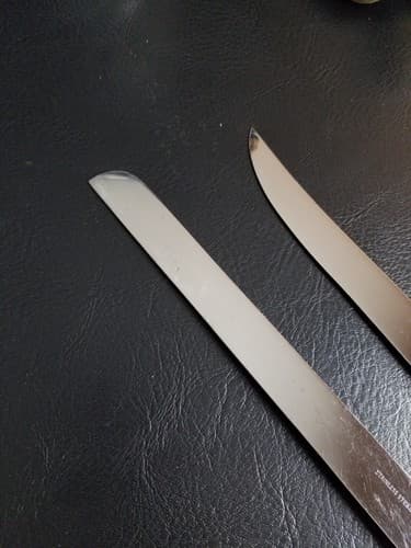 Vtg 2 Wood Handle Carving Knife Set Mid Century Mcm Soffe Coronation? - Thumbnail 4