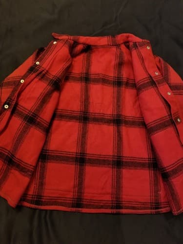 VTG 50s Mackinaw Cruiser Hercules Sears Wool Plaid Jacket M/L ShirtJac filson - Thumbnail 3