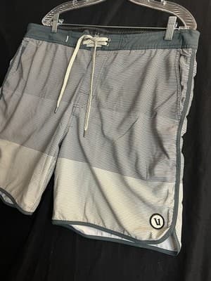 VUORI Cruise Board Shorts Swim Trunks Men 38 Multi Striped Performance Stretch - Thumbnail 2