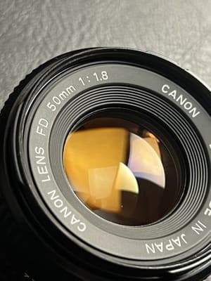 Canon FD 50mm 1:1.8 For Canon FD Mount 35mm Japan Hoya Filter 1B Skylight Covers - Thumbnail 4