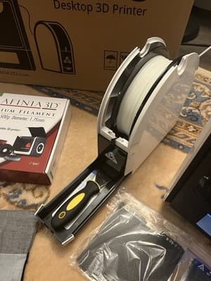 AFINIA 3D Printer H400-01 DESKTOP Lot Tested Works Great Spool Gloves Cutter Etc - Thumbnail 6