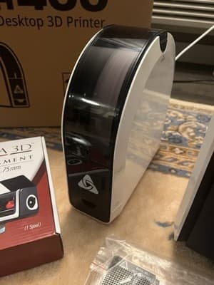 AFINIA 3D Printer H400-01 DESKTOP Lot Tested Works Great Spool Gloves Cutter Etc - Thumbnail 5