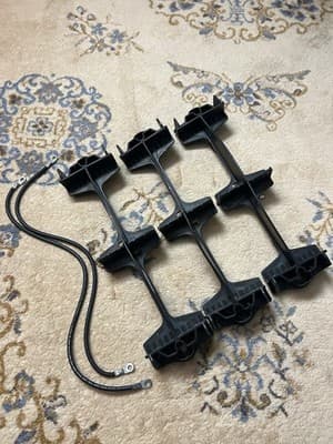 Yamaha G29 Drive 2 Golf Cart Battery Bracket Receptacle Tie Down 48V Cables - Image 1