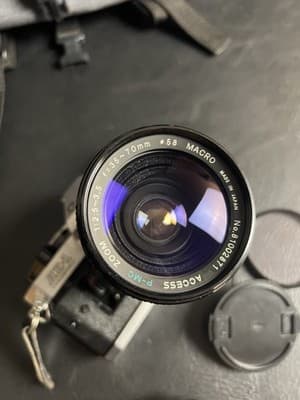 Canon AE-1 Program 35mm SLR Film Camera with Access Telescopic 35-70mm READ - Thumbnail 22