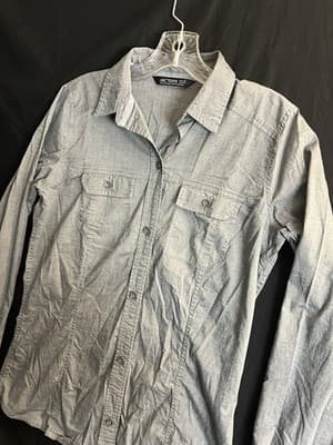 Arc'teryx Ballard Long Sleeve Shirt Women’s M Collared Button Up Denim Sample - Thumbnail 7