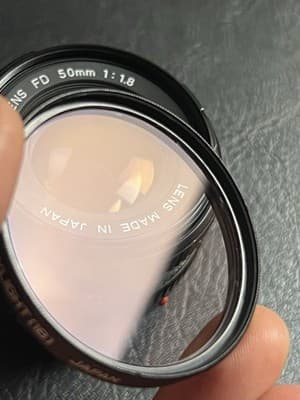 Canon FD 50mm 1:1.8 For Canon FD Mount 35mm Japan Hoya Filter 1B Skylight Covers - Thumbnail 7