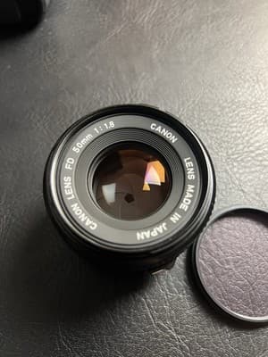Canon FD 50mm 1:1.8 For Canon FD Mount 35mm Japan Hoya Filter 1B Skylight Covers - Thumbnail 3