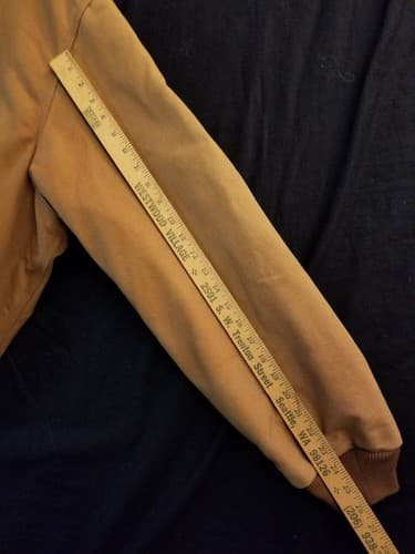Carhartt Thermal Lined Jacket Mens XXL Duck Canvas J131 BRN Full Zip Hood USA - Thumbnail 17