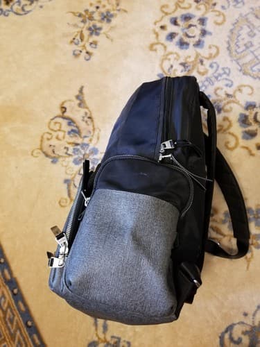 Tumi Meggie Black /Grey Backpack Shoulder Pack School Travel Carry On Bag - Thumbnail 4