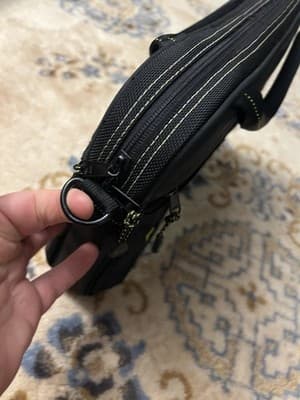 TIMBUK2 Padded Laptop Corduroy Lined Sleeve Case Bag M Black 15x11 (No Strap) - Thumbnail 11