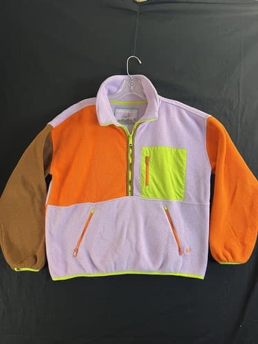 RARE Eddie Bauer x Karla Fleece Colorblock 1/2 Zip Sweatshirt Womens M Sweater - Image 1