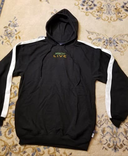 Rare Vtg Y2K Xbox Live Hoodie Sweatshirt Center Mini Logo Mens S Microsoft Halo - Thumbnail 10