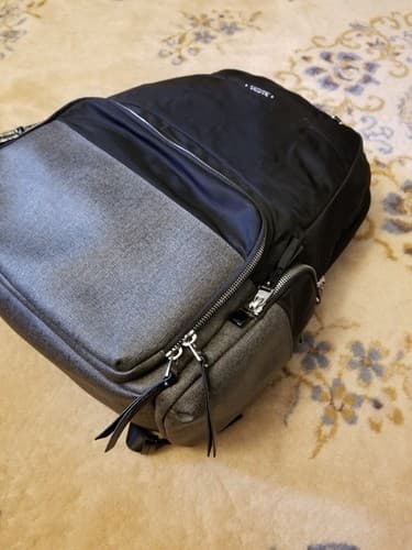 Tumi Meggie Black /Grey Backpack Shoulder Pack School Travel Carry On Bag - Thumbnail 2