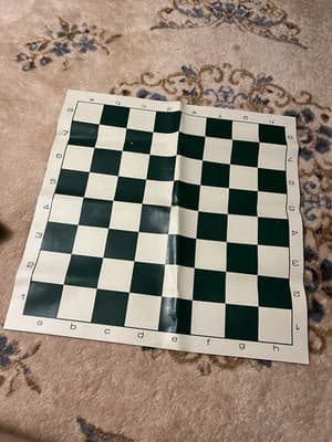 Portable Chess Set Travel Board Games Folding Roll up Mat Complete With Bag - Thumbnail 11