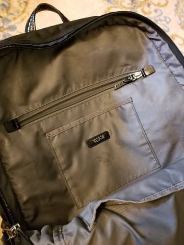 Tumi Meggie Black /Grey Backpack Shoulder Pack School Travel Carry On Bag - Thumbnail 14