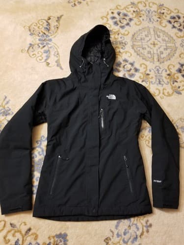 The North Face Women's XS Plasma Thermoball Hyvent Puffer Jacket Black Hoody - Image 1