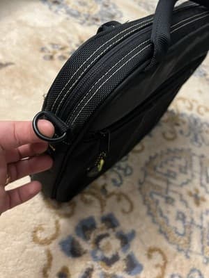 TIMBUK2 Padded Laptop Corduroy Lined Sleeve Case Bag M Black 15x11 (No Strap) - Thumbnail 10