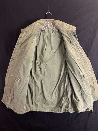 VTG US Army USMC RARE 1960s OG 107 M65 Field Jacket S/M Regular Long Military - Thumbnail 16