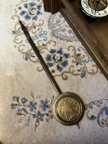 Vintage Gustav Becker P27 Clock Dial Movement Pendulum Chime Vienna Regulator - Thumbnail 4
