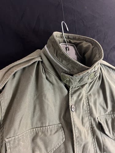 VTG US Army USMC RARE 1960s OG 107 M65 Field Jacket S/M Regular Long Military - Thumbnail 4