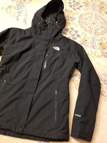 The North Face Women's XS Plasma Thermoball Hyvent Puffer Jacket Black Hoody - Thumbnail 2