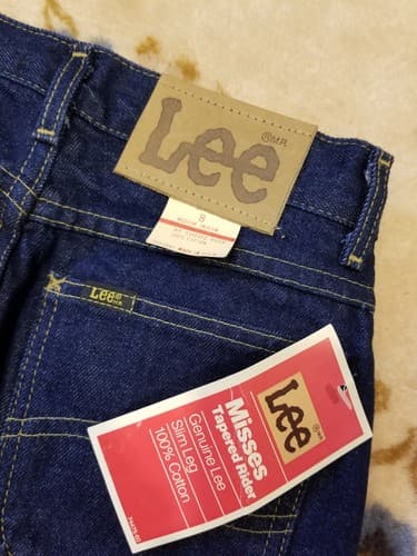 NWT Vtg Lee Riders Jeans Womens Size 8 Medium Misses Relaxed Tapered Dark USA 26 - Thumbnail 14