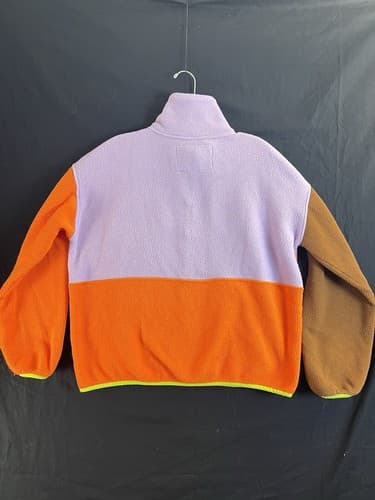RARE Eddie Bauer x Karla Fleece Colorblock 1/2 Zip Sweatshirt Womens M Sweater - Thumbnail 8