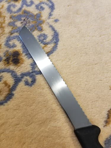 Victorinox Fibrox 8-Inch Serrated Bread Knife Slicer Black 5.2533.21 NSF Swiss - Thumbnail 6