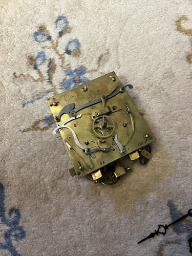 Vintage Gustav Becker P27 Clock Dial Movement Pendulum Chime Vienna Regulator - Thumbnail 8