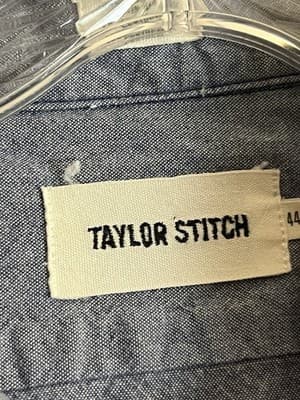 Taylor Stitch The Jack Button Up Plaid Organic Flannel Shirt Long Sleeve Mens 44 - Thumbnail 2