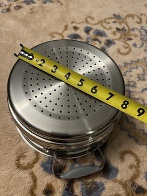 Belgique Pasta Strainer Colander Silicone Handles Cooker Pot Insert 8-9”x4” - Thumbnail 8
