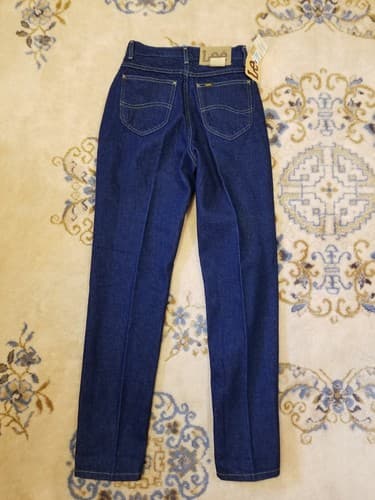 NWT Vtg Lee Riders Jeans Womens Size 8 Medium Misses Relaxed Tapered Dark USA 26 - Thumbnail 12