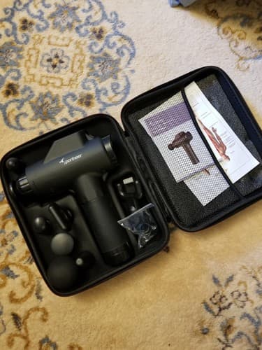Sportneer Fascia Massage Gun Model J-21 - Massager 8 Tips Black No Charger READ - Thumbnail 8