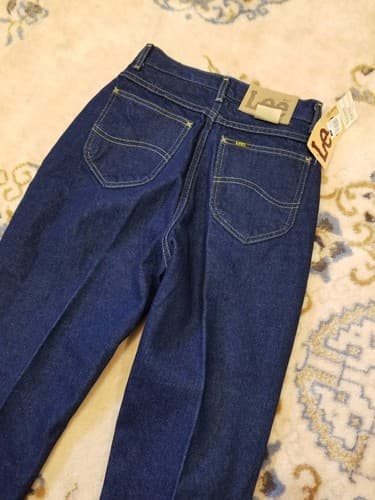 NWT Vtg Lee Riders Jeans Womens Size 8 Medium Misses Relaxed Tapered Dark USA 26 - Thumbnail 13
