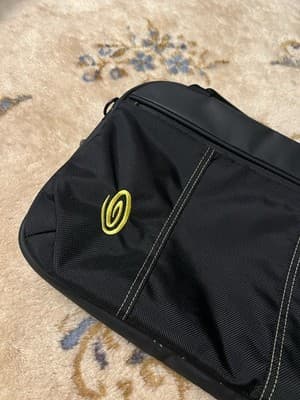 TIMBUK2 Padded Laptop Corduroy Lined Sleeve Case Bag M Black 15x11 (No Strap) - Thumbnail 2