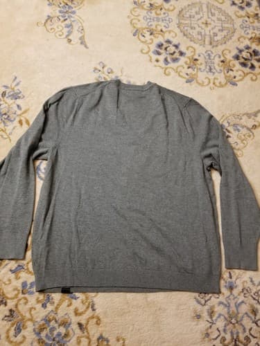 Patagonia Sweater Mens XL Yewcrag Knit Crew Neck Organic Cotton Grey - Thumbnail 4