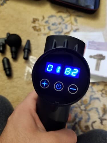Sportneer Fascia Massage Gun Model J-21 - Massager 8 Tips Black No Charger READ - Thumbnail 3