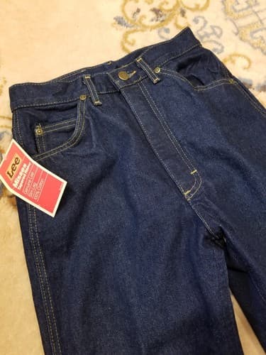 NWT Vtg Lee Riders Jeans Womens Size 8 Medium Misses Relaxed Tapered Dark USA 26 - Thumbnail 3