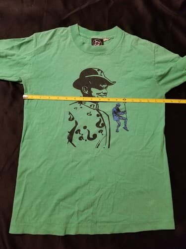 Vintage 90s Batman Forever Jim Carrey The Riddler T Shirt DC Comics Sz S RARE - Thumbnail 7