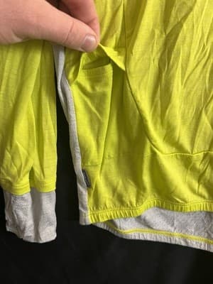 Icebreaker 150 Cool-Lite LS Full Zip Lyocell/ Wool Mens XXL Neon Yellow/ Grey - Thumbnail 14