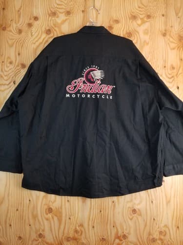 Vtg Rare INDIAN MOTORCYCLE Original Brand Size 3XL Long Sleeve- Canada Y2K XXXL - Image 1