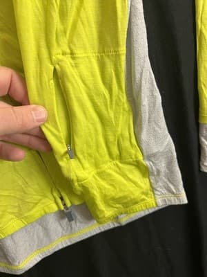 Icebreaker 150 Cool-Lite LS Full Zip Lyocell/ Wool Mens XXL Neon Yellow/ Grey - Thumbnail 15
