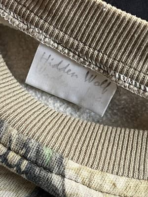 RARE VTG Hidden Wolf Woolen Predator Sweatshirt Pullover Jacket Mens L Camo - Thumbnail 5