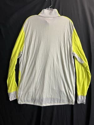 Icebreaker 150 Cool-Lite LS Full Zip Lyocell/ Wool Mens XXL Neon Yellow/ Grey - Thumbnail 16