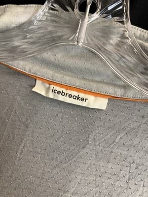 Icebreaker 150 Cool-Lite LS Full Zip Lyocell/ Wool Mens XXL Neon Yellow/ Grey - Thumbnail 5